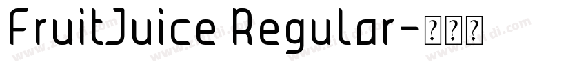 FruitJuice Regular字体转换
